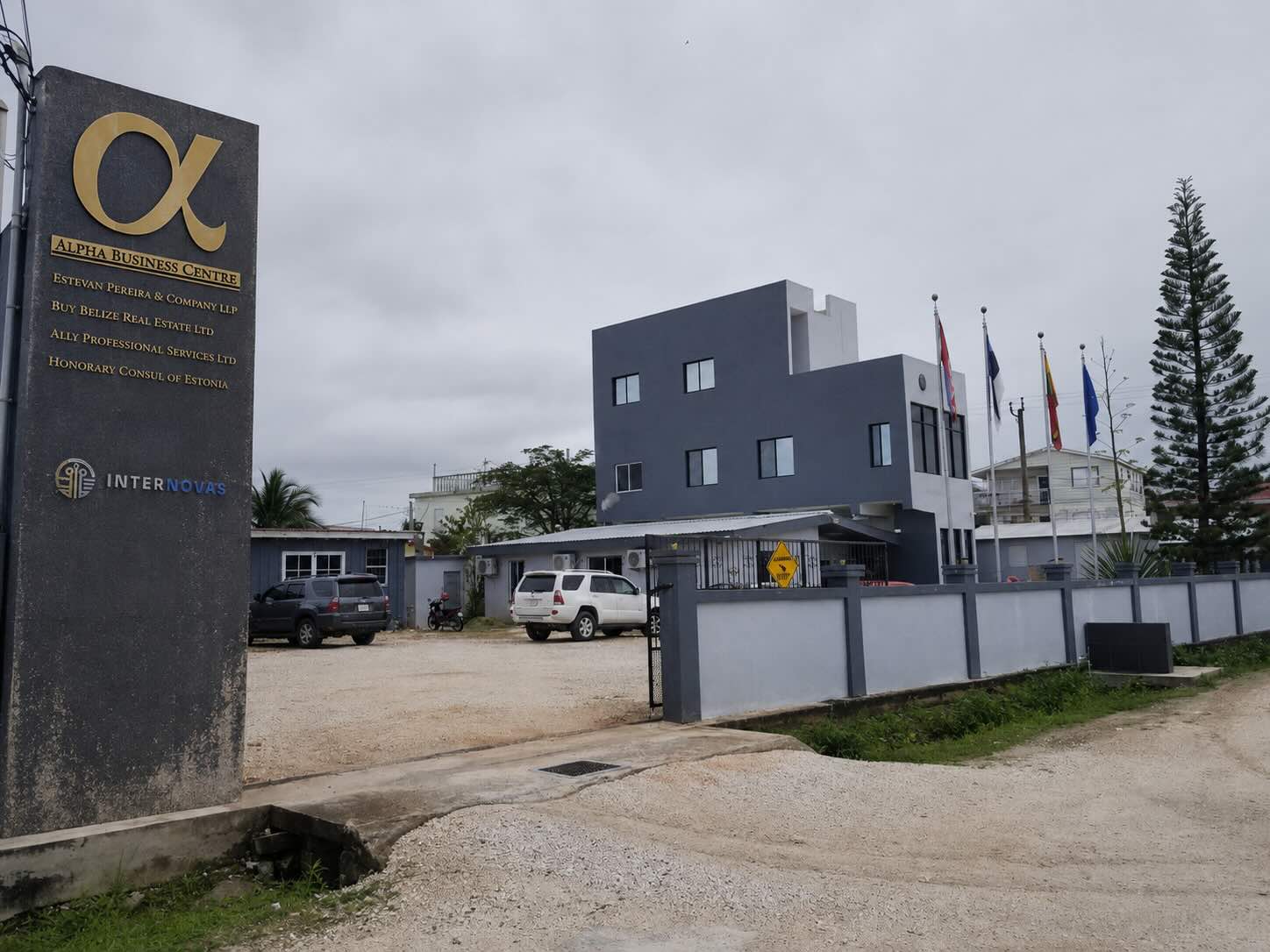 The Internovas office at the Alpha Business Center in Belize City